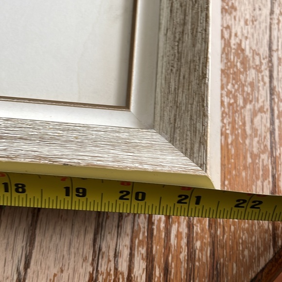 VINTAGE  set of two large framed needlepoint floral pink white ivory cottagecore - Picture 9 of 10